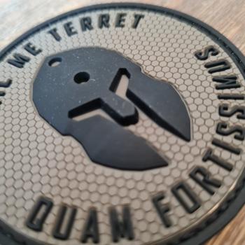 Preview: Rubberpatch Sparta (grün-schwarz)